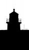 Newburyport Harbor Range Light Station silhouette, shape