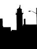 Newburyport Harbor Range Rear Light silhouette, shape, logo, TLHD03_261M