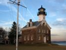 Morgan Point Lighthouse, Mystic Harbor, Connecticut, Atlantic Ocean, East Coast, Eastern Seaboard, Harbor, TLHD04_037