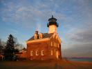 Morgan Point Lighthouse, Mystic Harbor, Connecticut, Atlantic Ocean, East Coast, Eastern Seaboard, Harbor, TLHD04_042