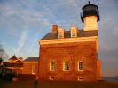 Morgan Point Lighthouse, Mystic Harbor, Connecticut, Atlantic Ocean, East Coast, Eastern Seaboard, Harbor, TLHD04_048