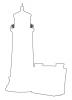 Lighthouse outline, line drawing, TLHD04_130O