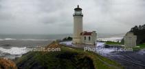 North Head Lighthouse, Washington State, Pacific Ocean, West Coast, Panorama