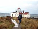 West Point Lighthouse, Puget Sound, near Seattle, Washington State, West Coast, Pacific, TLHD04_212