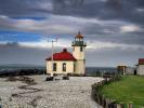 Alki Point Lighthouse, Seattle, Puget Sound, Washington State, West Coast, TLHD04_228