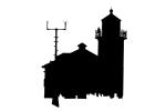 Alki Point Lighthouse, Seattle, Puget Sound, Washington State, West Coast, logo, TLHD04_228M