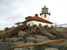 Alki Point Lighthouse, Seattle, Puget Sound, Washington State, West Coast