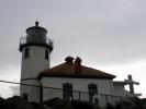 Alki Point Lighthouse, Seattle, Puget Sound, Washington State, West Coast, TLHD04_233