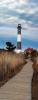 Fire Island Lighthouse, Robert Moses State Park, Long Island, New York State, Atlantic Ocean, East Coast, Eastern Seaboard, Panorama, Mamatus Clouds, TLHD04_287