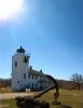 Horton Point Lighthouse, 1857, Long Island, New York State, Atlantic Ocean, Eastern Seaboard, East Coast, TLHD05_013
