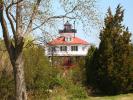 Drum Point Lighthouse, 1883-1962, Solomons, Patuxent River, Maryland, Atlantic Ocean, Eastern Seaboard, East Coast, Screw-Pile-Lighthouse, TLHD05_107