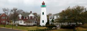 Old Point Comfort Lighthouse, Hampton Roads, Virginia, East Coast, Atlantic Ocean, Eastern Seaboard, Panorama, Fort Monroe