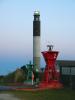Buoy, Oak Island Lighthouse, south of Wilmington, North Carolina, East Coast, Atlantic Ocean, Eastern Seaboard, TLHD05_214