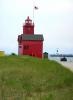 Holland Harbor Lighthouse, Michigan, Lake Michigan, Great Lakes, TLHD05_281