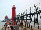 Grand Haven Lighthouse, Lake Michigan, Great Lakes, TLHD05_297