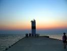 Ludington North Pierhead Lighthouse, Pentwater, Lake Michigan, Great Lakes