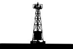 Ludington South Pierhead Lighthouse Silhouette, shape, TLHD06_024M