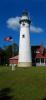 Seul Choix Pointe Lighthouse, Lake Michigan, Great Lakes, Panorama, TLHD06_095