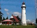 Seul Choix Pointe Lighthouse, Lake Michigan, Great Lakes, TLHD06_113B