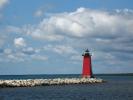 Manistique East Breakwater Lighthouse, Lake Michigan, Great Lakes, TLHD06_121