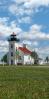 Sand Point Lighthouse, Escanaba, Lake Michigan, Great Lakes, Panorama, Ludington Park, Escanaba