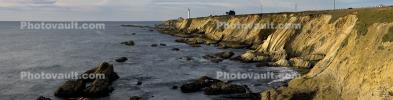 Point Arena lighthouse, California, Pacific Ocean, West Coast, Panorama