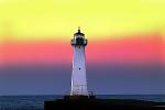 Sodus Outer Lighthouse, New York State, Lake Ontario, Great Lakes 