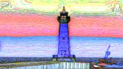Sodus Outer Lighthouse, New York State, Lake Ontario, Great Lakes , TLHD06_227
