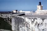 Port San Juan Lighthouse, El Morro,  Puerto Rico, Caribbean, 1950s, TLHV01P01_03