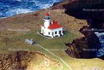 Cape Arago Lighthouse, Chief's Island, Oregon, West Coast, Pacific Ocean, TLHV01P12_12B