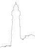 Ponce De Leon Lighthouse outline, line drawing, TLHV02P06_18BO