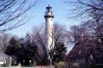 Grosse Point Harbor Lighthouse, Evanston, Illinois, Lake Michigan, Great Lakes, TLHV03P01_04