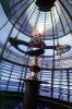 First order Fresnel Lens, Yaquina Head Lighthouse, Oregon, West Coast, Pacific Ocean, TLHV03P04_04