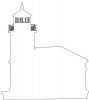 Coquille River Lighthouse outline, line drawing, TLHV03P07_09OB