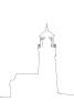 Cape Blanco Lighthouse outline, line drawing, TLHV03P07_12O