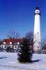 Wind Point Lighthouse, north of Racine, Wisconsin, Lake Michigan, Great Lakes, TLHV03P12_06