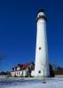 Wind Point Lighthouse, north of Racine, Wisconsin, Lake Michigan, Great Lakes, TLHV03P12_11