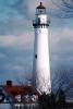 Wind Point Lighthouse, north of Racine, Wisconsin, Lake Michigan, Great Lakes, TLHV03P12_15