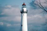 Wind Point Lighthouse, north of Racine, Wisconsin, Lake Michigan, Great Lakes, TLHV03P12_18