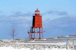Racine Breakwater Lighthouse, Wisconsin, Lake Michigan, Great Lakes, TLHV03P13_02