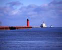 Milwaukee Breakwater Lighthouse, Wisconsin, Lake Michigan, Great Lakes, TLHV03P13_19