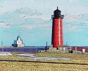 Milwaukee Breakwater Lighthouse, Wisconsin, Lake Michigan, Great Lakes, TLHV03P14_06D