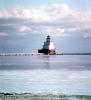 Manitowoc Breakwater Lighthouse, Wisconsin, Lake Michigan, Great Lakes, north breakwater, harbor, ice, snow, cold, clouds, TLHV03P15_15B
