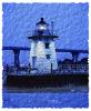 Grassy Island Range Lighthouse, Fox River, Green Bay, Harbor, entrance, Lake Michigan, Great Lakes, TLHV04P03_09B