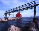 Sturgeon Bay Ship Canal Pierhead Lighthouse, Door County, Green Bay Peninsula, Wisconsin, Lake Michigan, Great Lake, TLHV04P06_14
