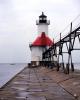 Saint Joseph Harbor Lighthouse, Lake Michigan, Great Lakes, TLHV04P08_01