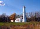 Sturgeon Point Lighthouse, Michigan, Lake Huron, Great Lakes, TLHV04P13_12B