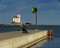 Fairport Harbor West Breakwater Lighthouse, Ohio, Lake Erie, Great Lakes, TLHV04P15_04