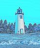 Newburyport Harbor Lighthouse, Plum Island, Merrimack River, East Coast, Eastern Seaboard, Atlantic Ocean, Harbor, Paintography