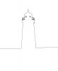 Newburyport Harbor Lighthouse outline, line drawing, TLHV05P13_11O